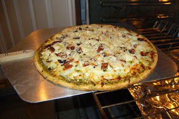 Chicken-Bacon Pesto Pizza Recipe