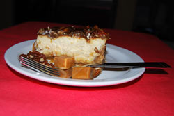 Salted Caramel Swirl Cheesecake with Praline Topping Recipe